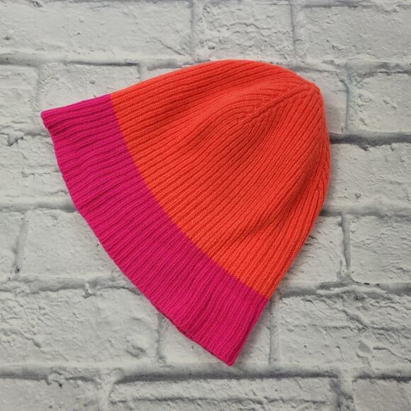 La Fetiche Mikey Pure New Wool Neon Ribbed Beanie made in Scotland Collab France - Picture 3 of 10